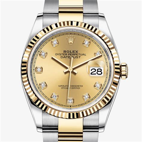 rolex datejust acciaio oro brillanti|rolex datejust 36 prezzo.